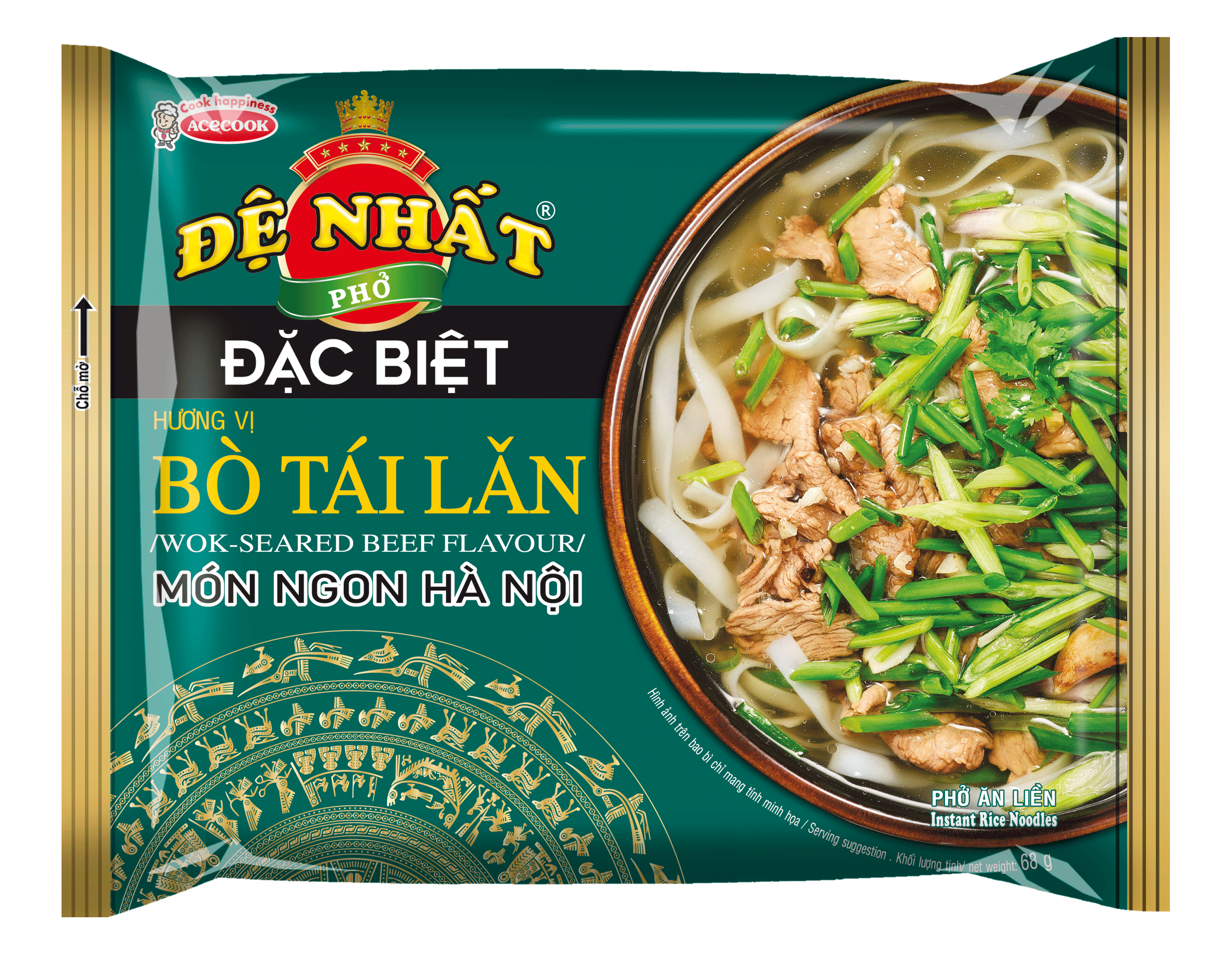 Phở bò tái lăn Đệ Nhất Acecook 68g