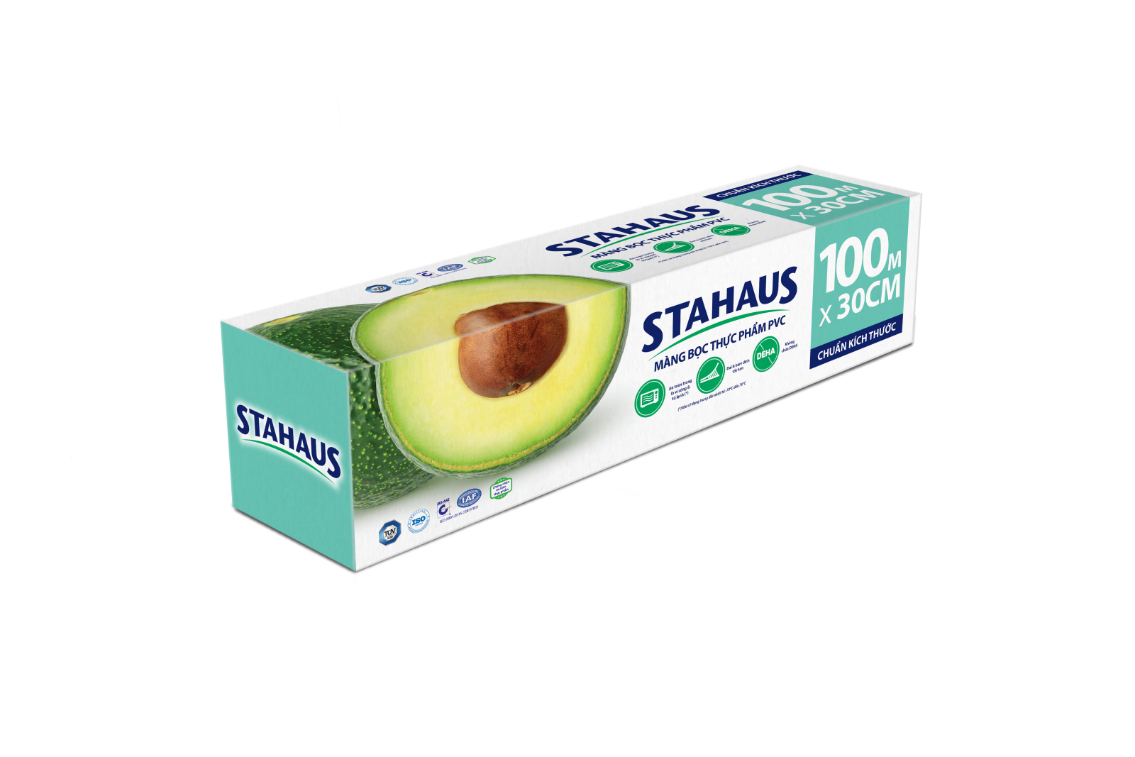 Màng bọc thực phẩm PVC STAHAUS 30cm x 100m