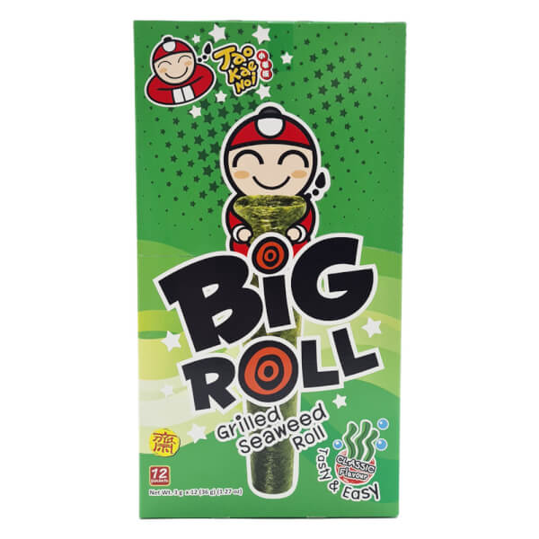 Snack rong biển nướng giòn Big Roll vị truyền thống Thái Lan 36g