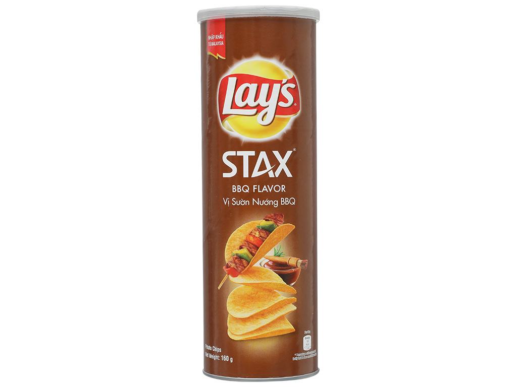 Bim cốc Lays khoai tây miếng vị thịt nướng BBQ 100g