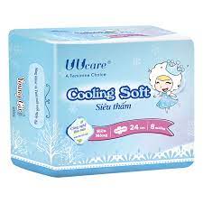 Băng vệ sinh UUCare Young Girl Cooling Soft ban ngày có cánh 8M 24cm Singapore