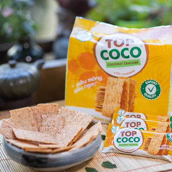 Bánh dừa nướng mè Top Coco cam 150g