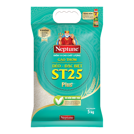 Gạo thơm ST25 Plus Neptune 5kg