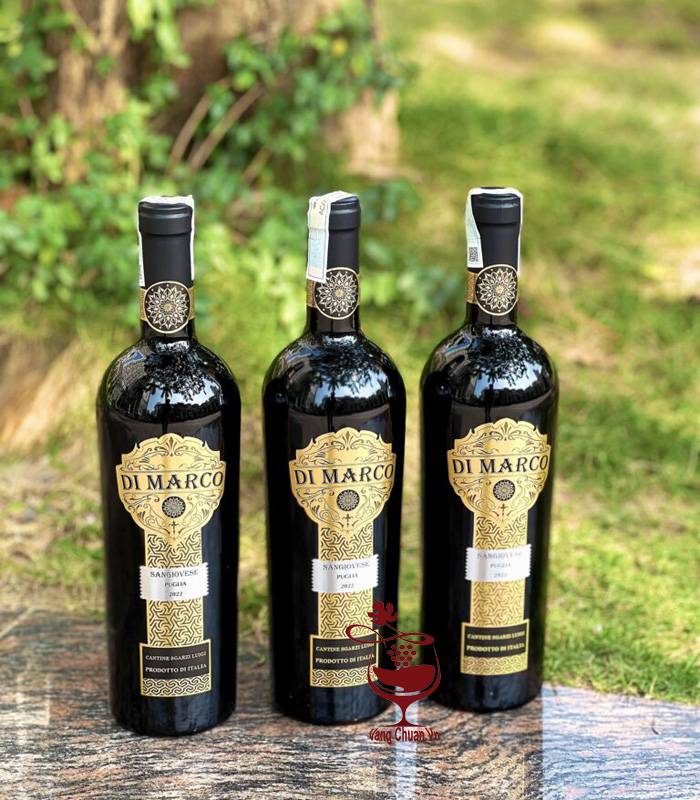 Rượu vang đỏ chát Di Marco 14.5% Ý 750ml