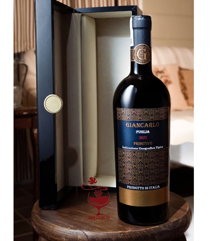 Rượu vang đỏ chát Giancarlo 17% Ý 750ml