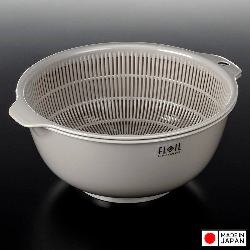 Bộ rổ tròn 2 lớp Nakaya Freille màu nâu 1,5L Nhật Bản K-584-4