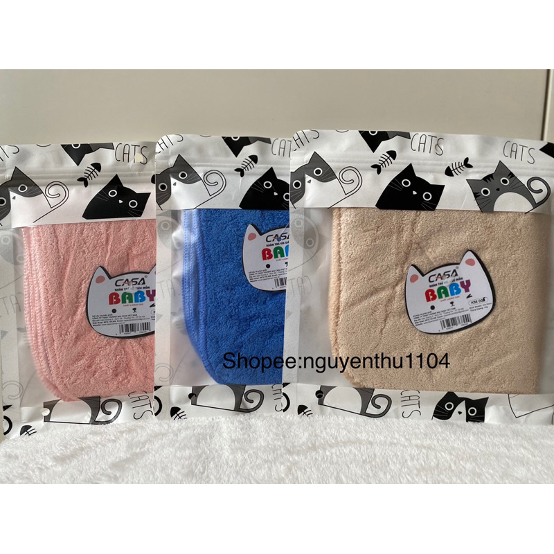 Khăn mặt trẻ em siêu mềm Casa Baby KM006