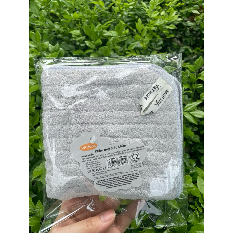 Khăn mặt trẻ em Viet Hope siêu mềm 28*28cm VPkids