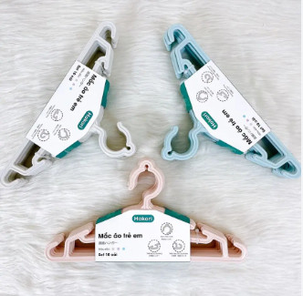 Set 10 mắc áo trẻ em Hokori 2830
