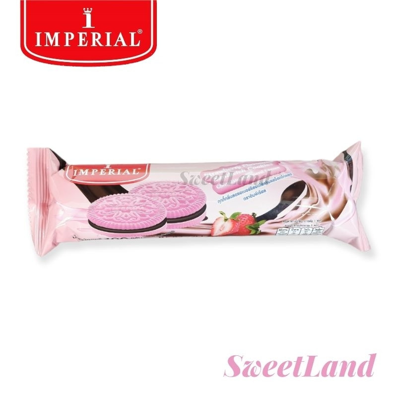 Bánh quy dâu kem hương socola Imperial Black/Pink Thái Lan 100g