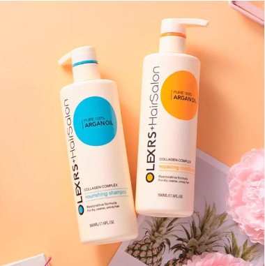 Cặp gội, xả Collagen Olexrs HairSalon 500ml Anh