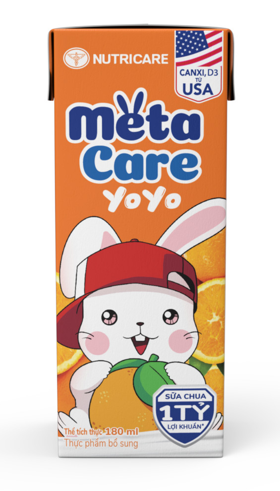 Sữa chua uống Metacare Yoyo vị cam 110ml
