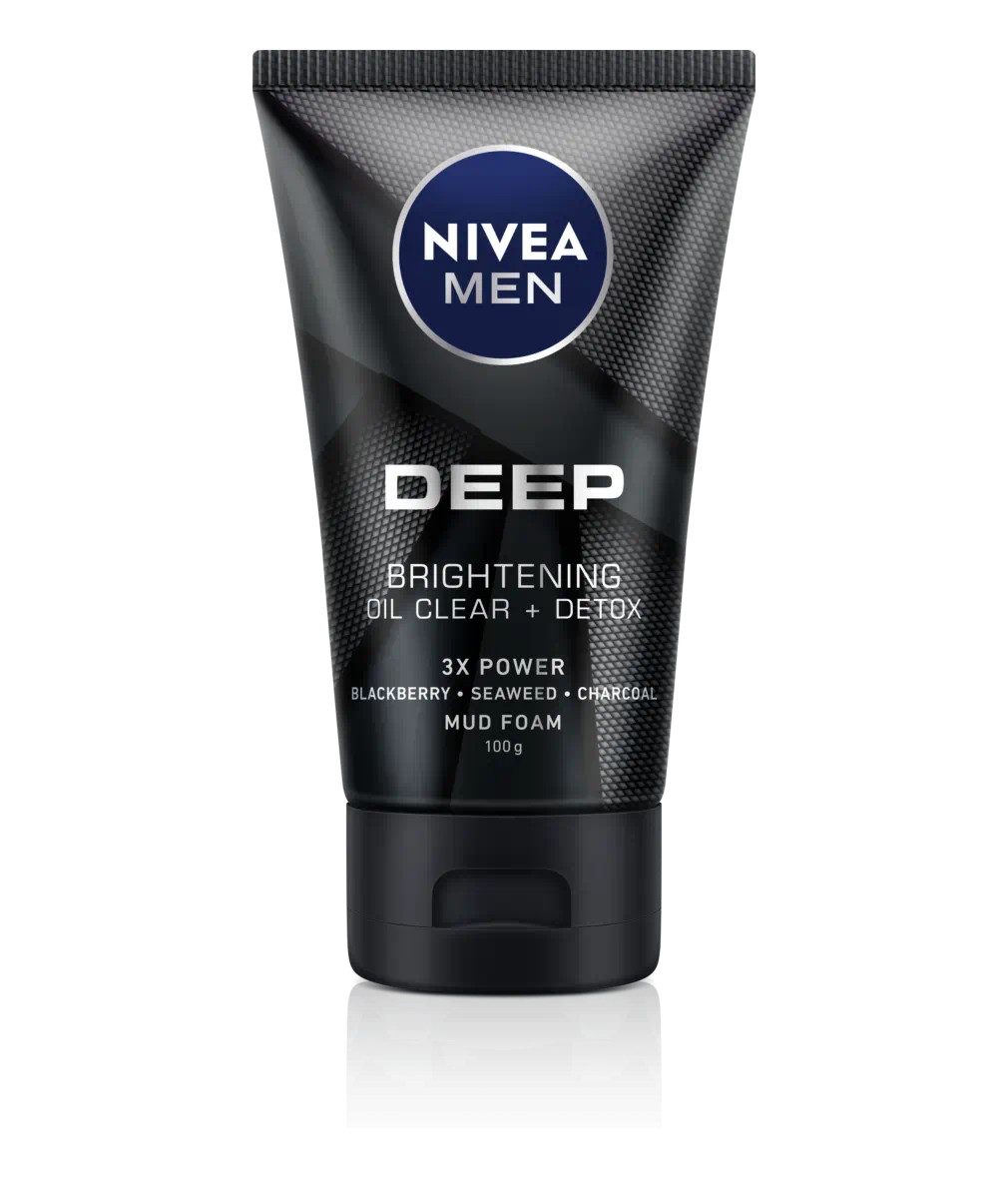 Sữa rửa mặt Nivea nam Deep Brightening Mud Foam 100g