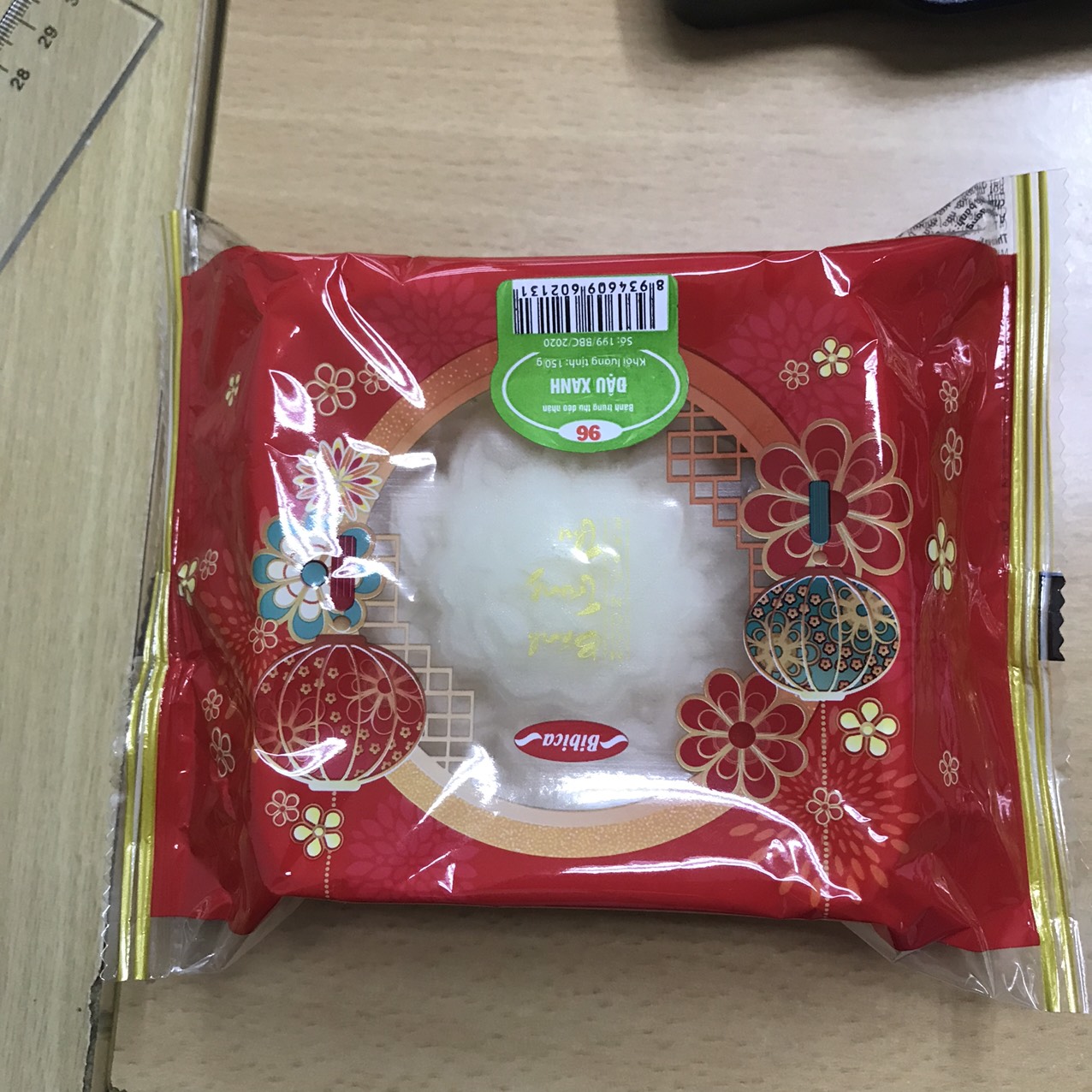 Bánh dẻo nhân đậu xanh Bibica 150g
