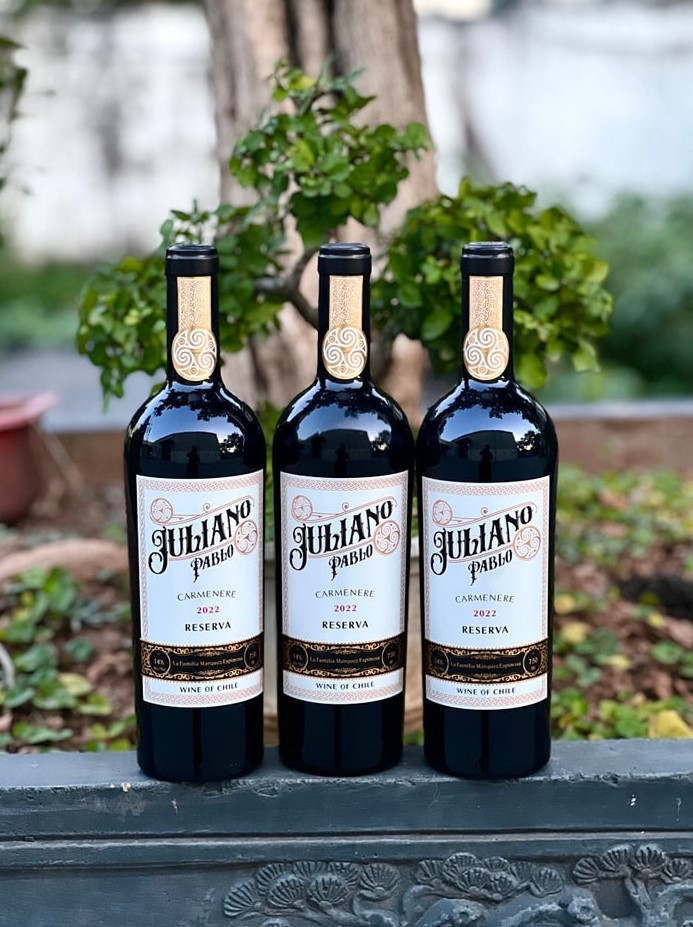 Rượu vang đỏ chát Juliano Pablo 14% Chi Lê 750ml