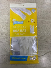 Găng tay rửa bát dài tay không mùi size L 45cm