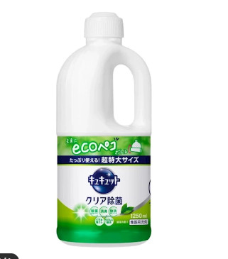 Nước rửa bát Kao Eco hương trà xanh 1250ml Nhật Bản