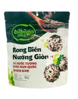 Rong biển nướng giòn vị nước tương kiểu Hàn Quốc bibigo 30g