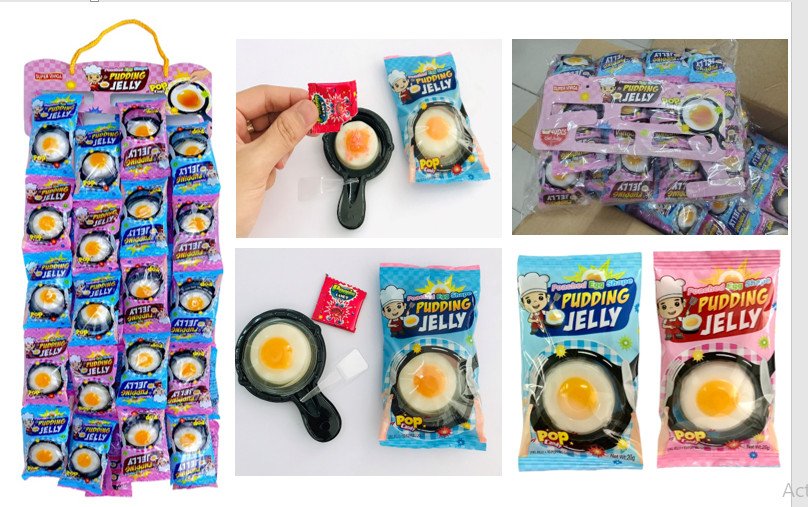 Thạch nổ hình trứng ốp la Pan Jelly 78g