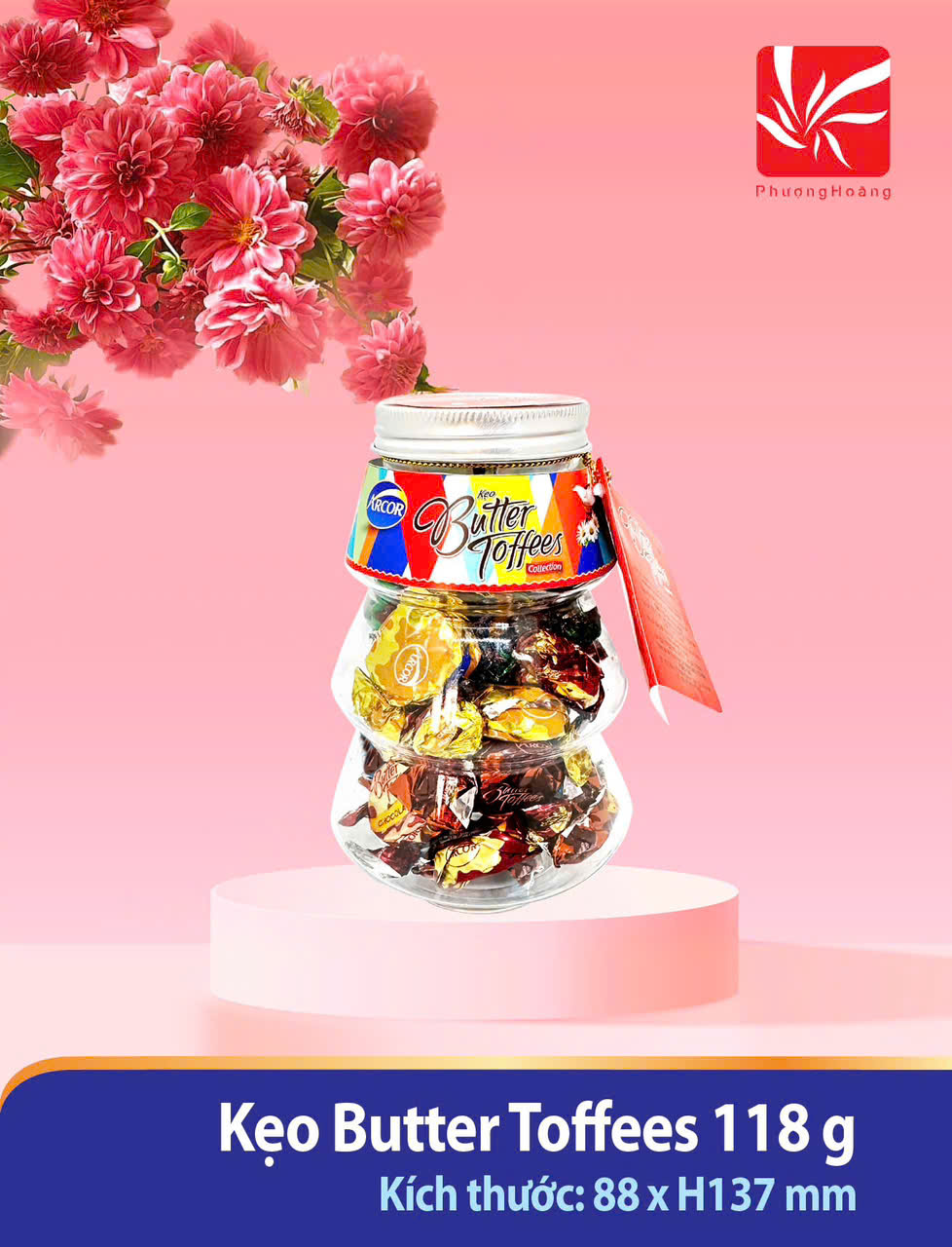 Kẹo bơ Butter Toffees nhân sữa, socola, cà phê, bạc hà Mexico 118g