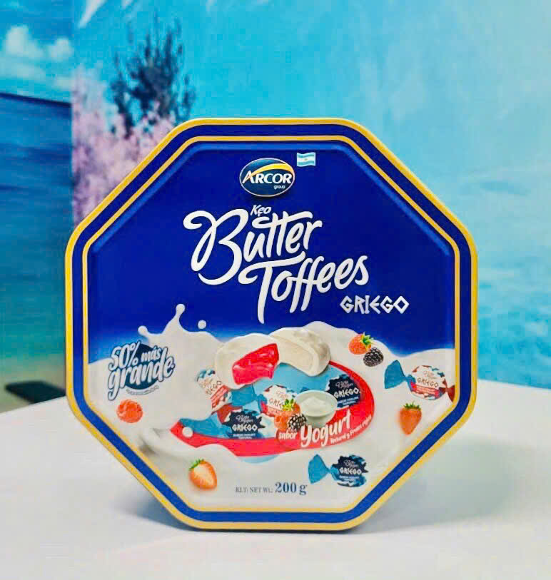 Kẹo bơ Butter Toffees nhân sữa chua Mexico 200g