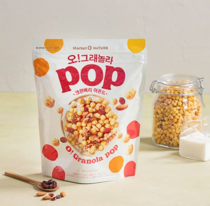 Ngũ cốc Granola Pop việt quất 370g Hàn Quốc