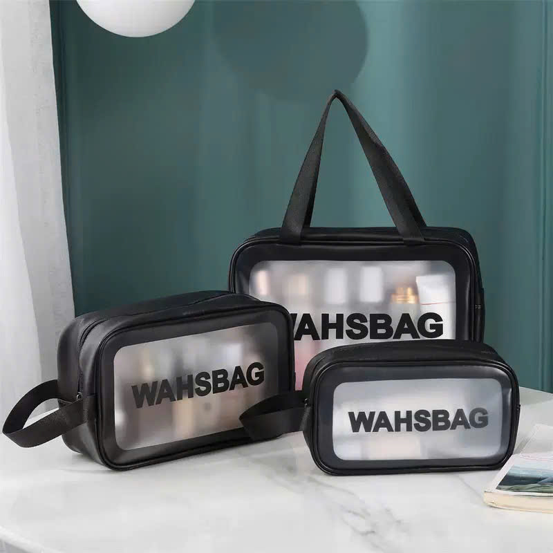 Túi đựng mỹ phẩm, đồ trang điểm da Washbag size nhỡ
