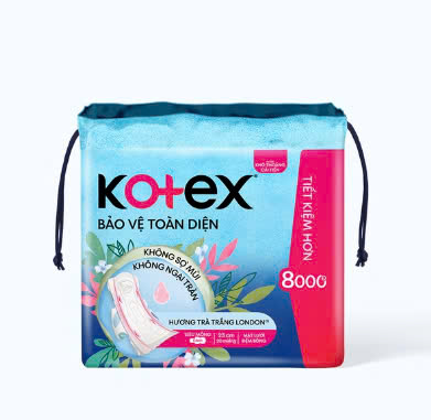Băng vệ sinh Kotex siêu mỏng cánh, hương trà trắng London 23cm 20M