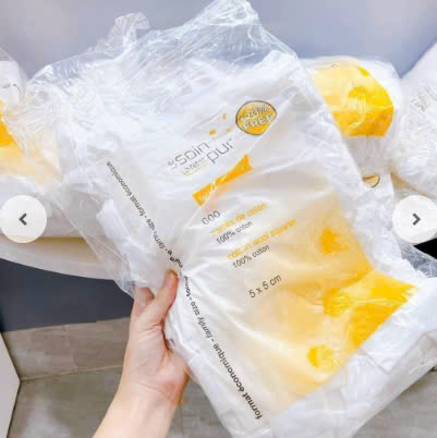 Bông tẩy trang Tetra Le Soin Laretat Pur 600 miếng Pháp