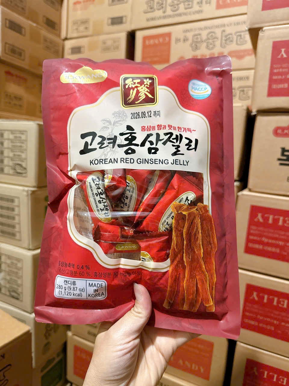 Kẹo dẻo sâm ILKWang Hàn Quốc 280g