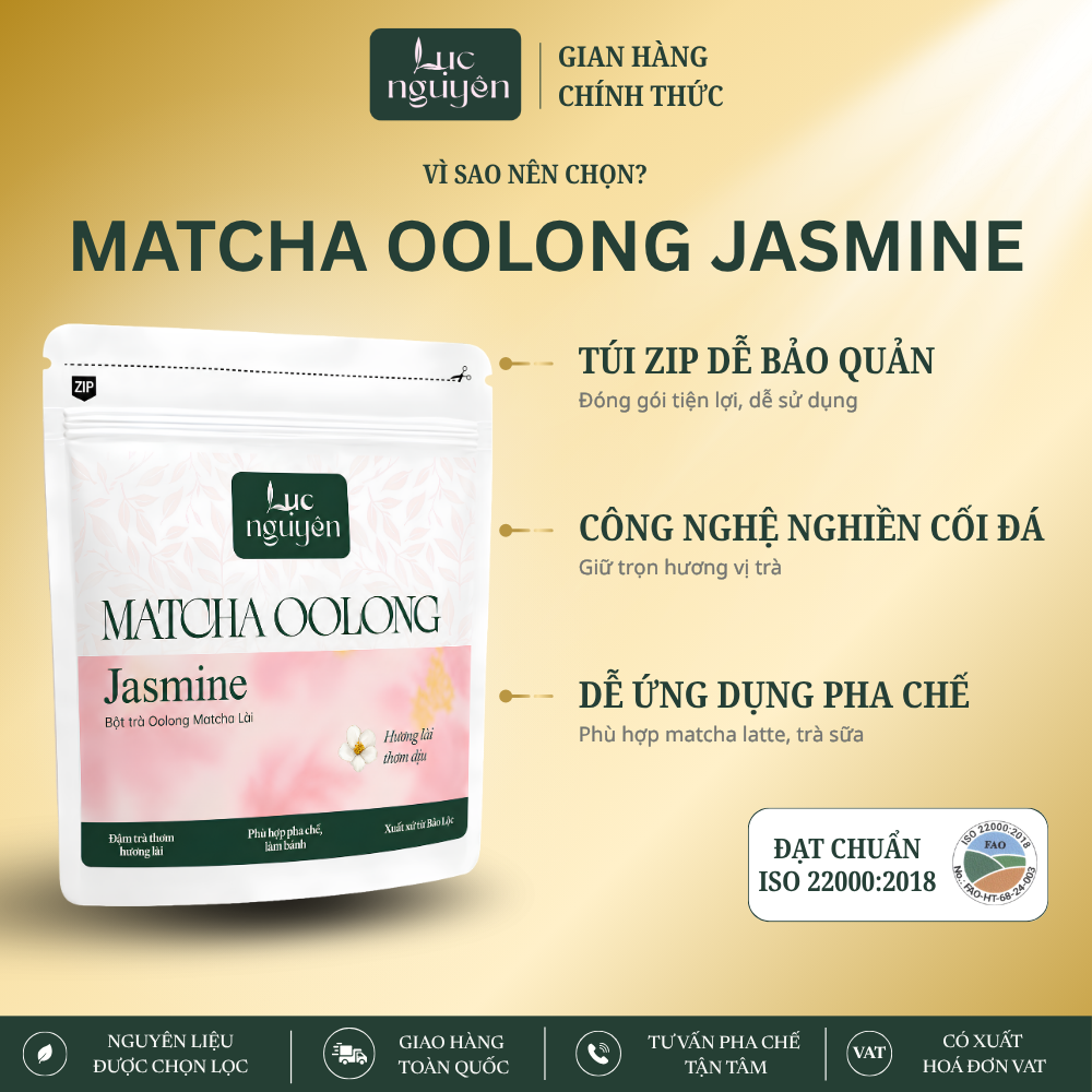 Bột Trà Oolong Matcha Lài (100G)