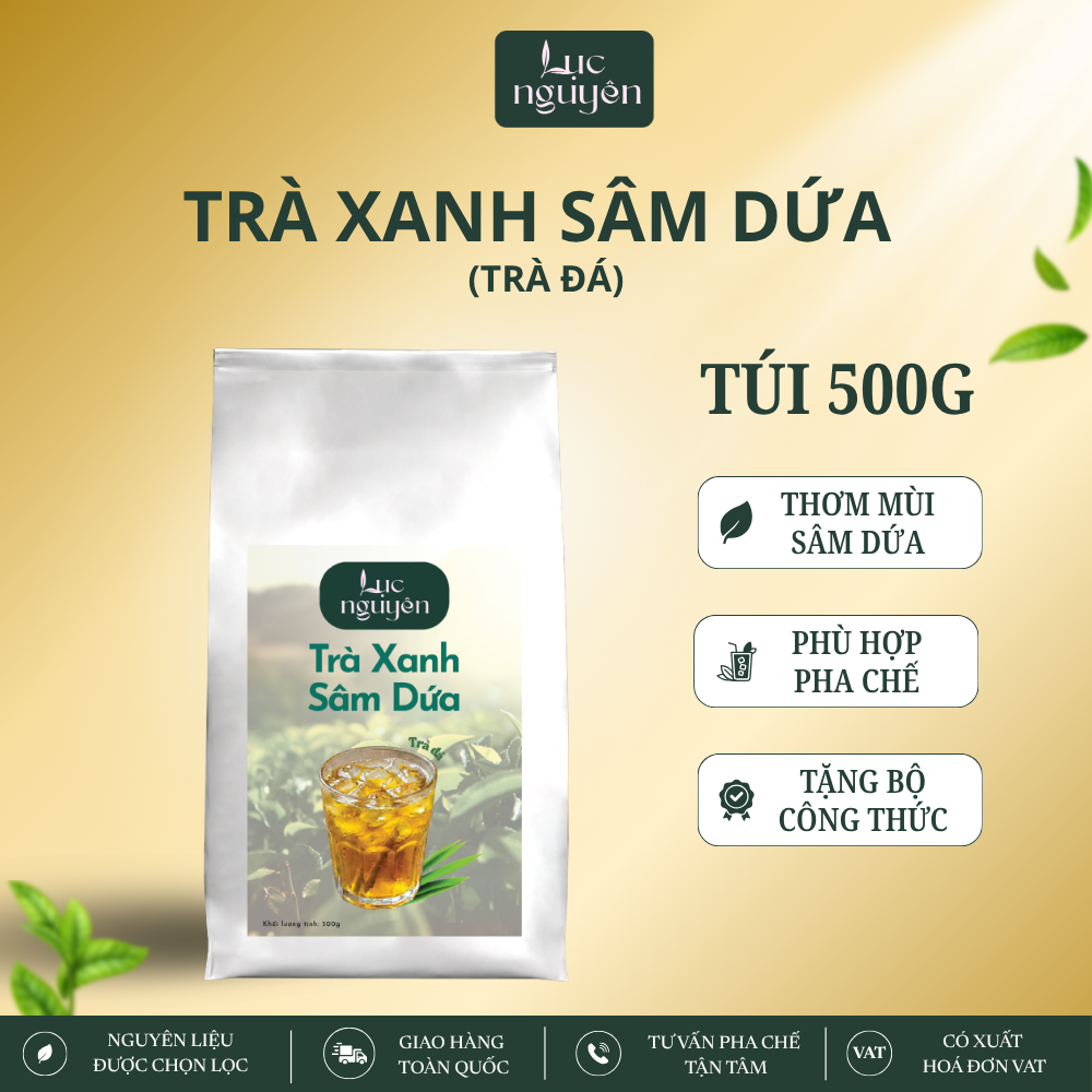 Trà Xanh Sâm Dứa (500G)