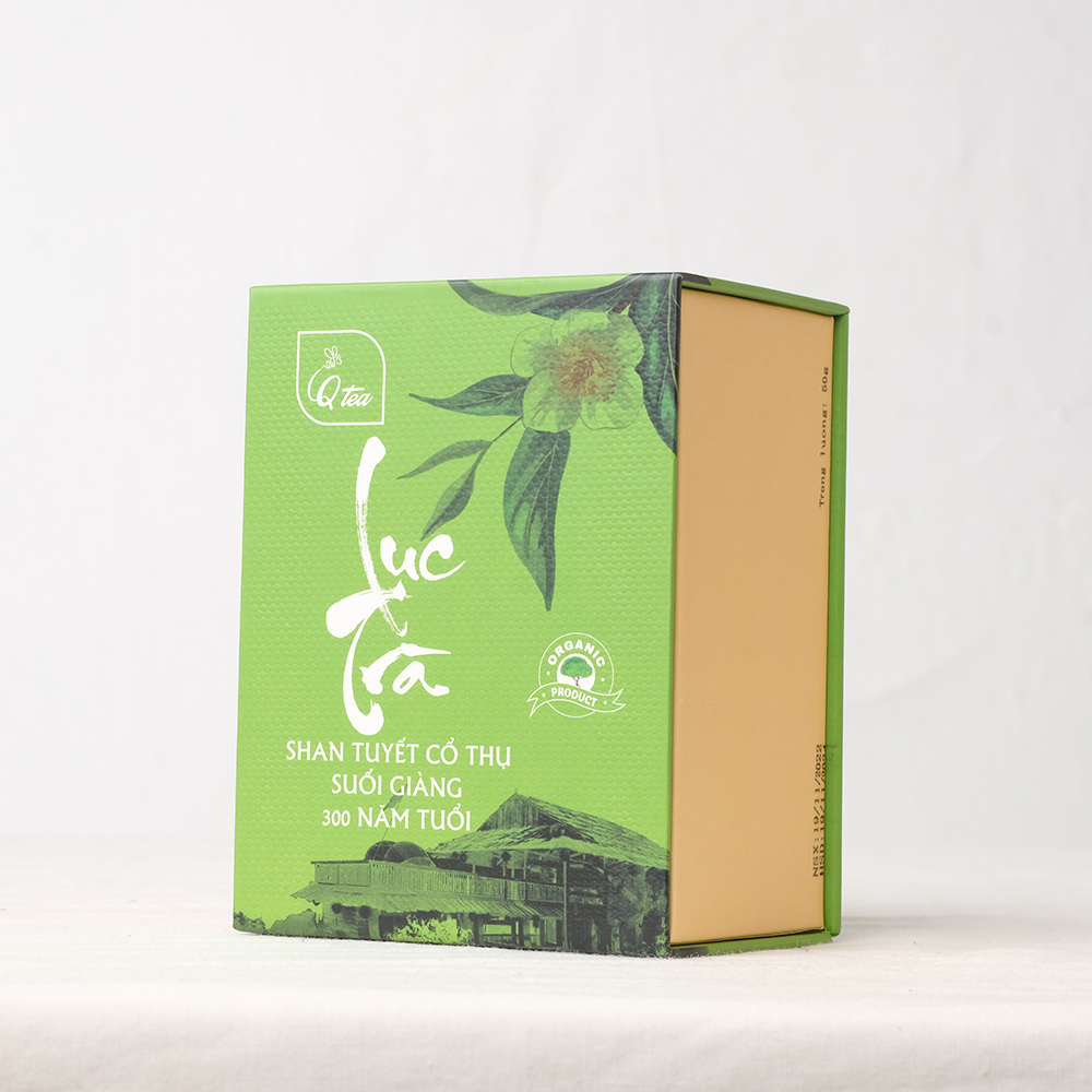 Lục trà Shan Tuyết Cổ thụ Suối Giàng - Hộp giấy 50g