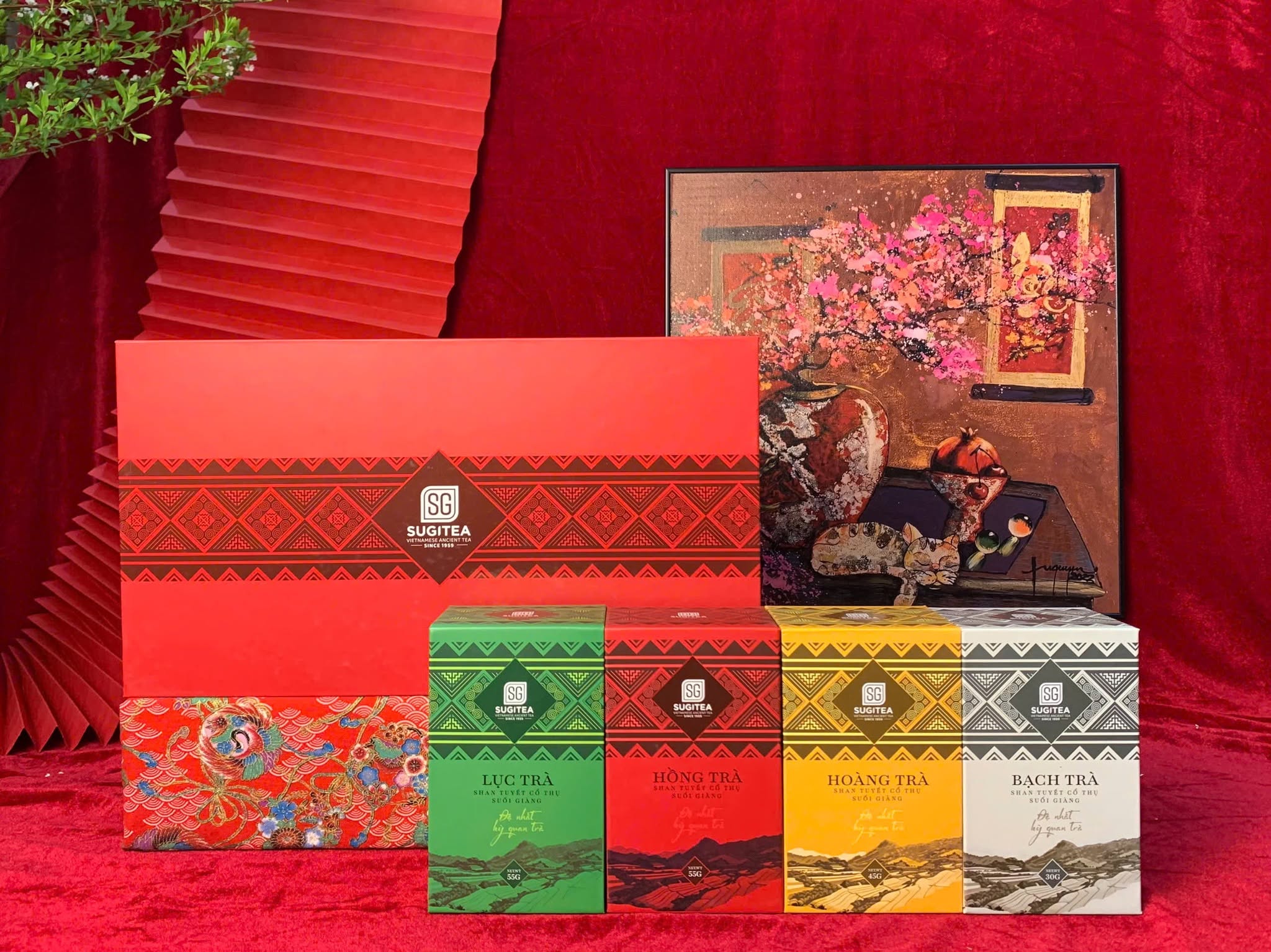 Vân Sơn Phú Quý - Set Trà Shan Tuyết Cổ Thụ Suối Giàng Cao Cấp