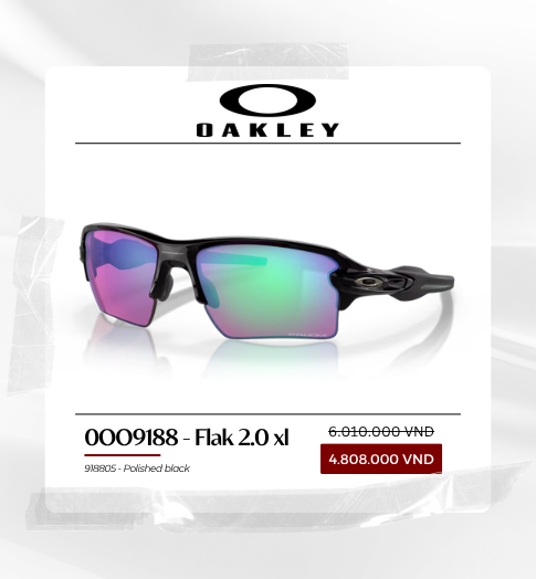 OAKLEY 0OO9188 918805 POLISHED BLACK - 59/12/133