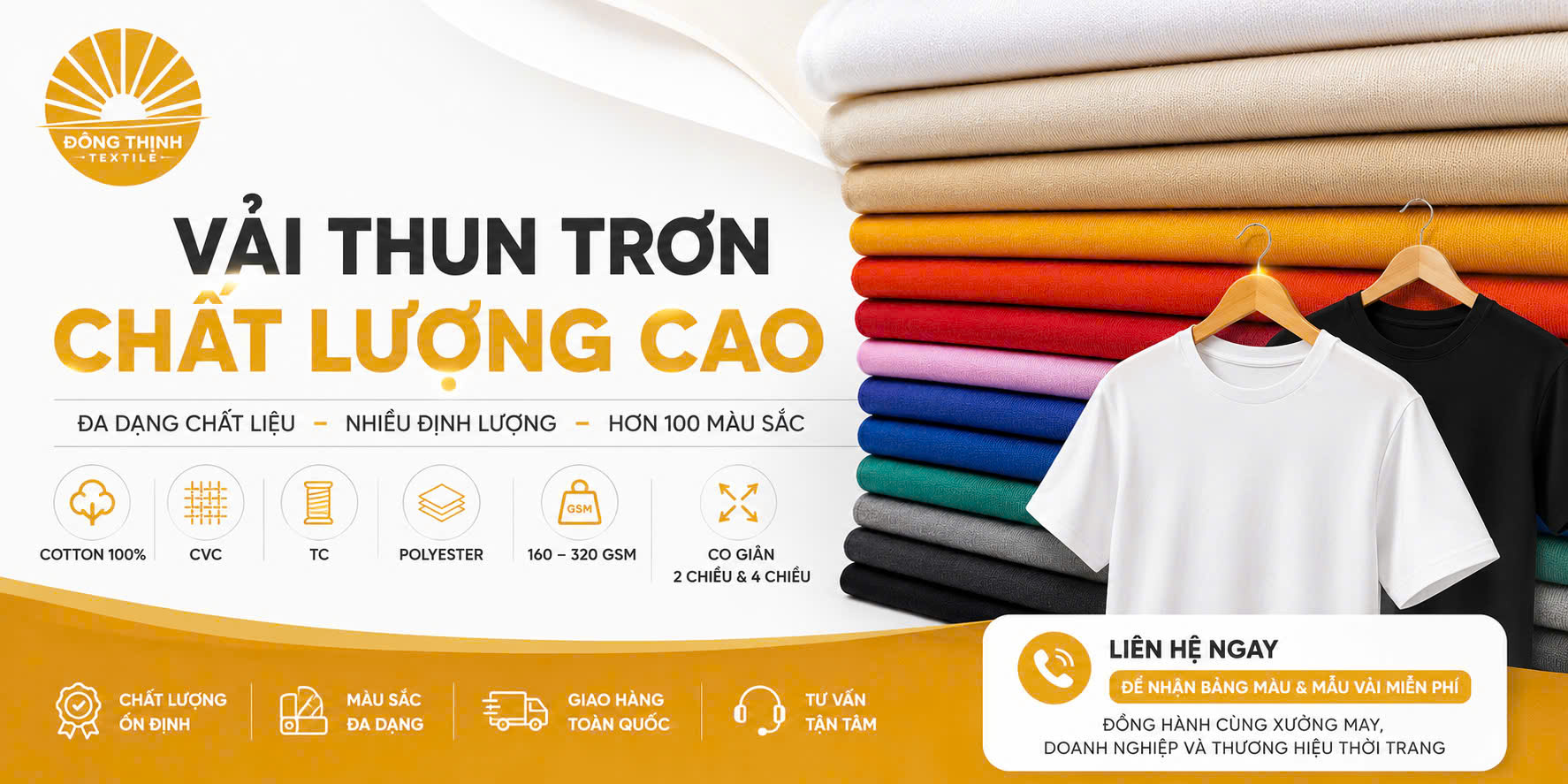 Vải Thun Trơn Là Gì? Cách Chọn Chất Liệu Phù Hợp Cho Mọi Nhu Cầu May Mặc