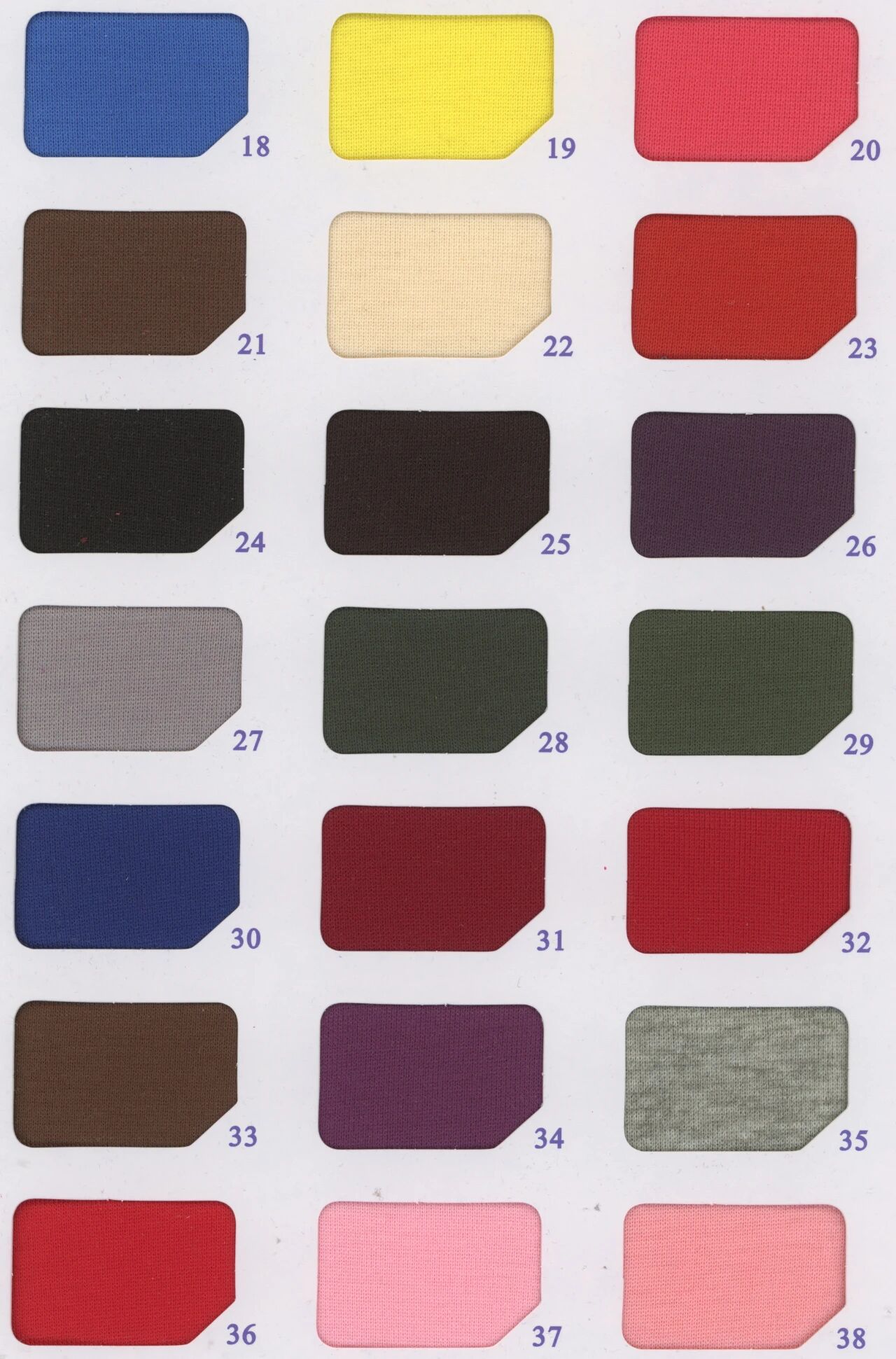 31011 - Thun nỉ Poly chải nhám (220gsm)