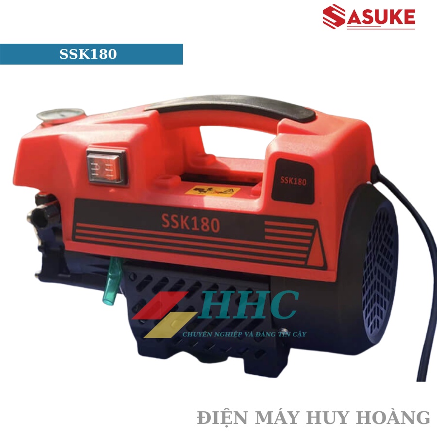 Máy xịt rửa xe cao cấp SASUKE 1800W motor lõi đồng 100% - Có chỉnh áp lực nước