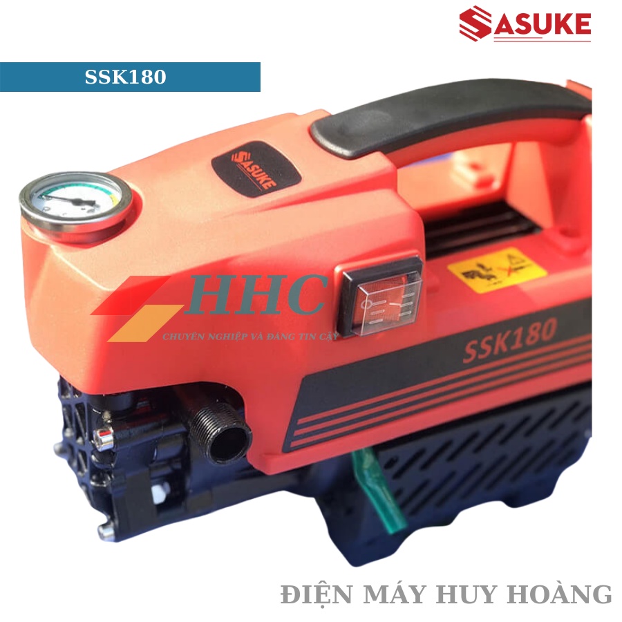 Máy xịt rửa xe cao cấp SASUKE 1800W motor lõi đồng 100% - Có chỉnh áp lực nước