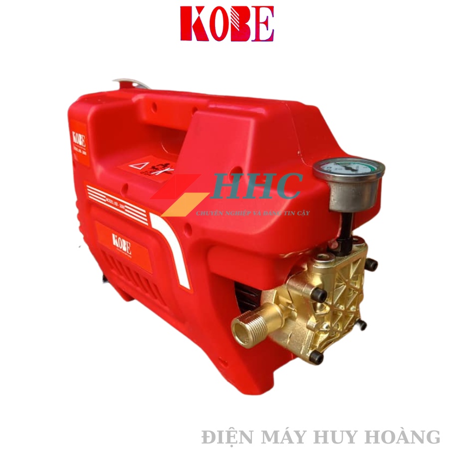 Máy rửa xe KOBE 2600W tự ngắt khi nhả cò, cam kết lõi đồng 100%, ĐỘNG CƠ SIÊU KHỎE - SIÊU BỀN