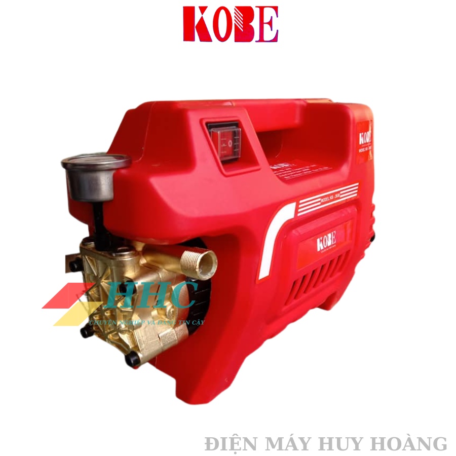 Máy rửa xe KOBE 2600W tự ngắt khi nhả cò, cam kết lõi đồng 100%, ĐỘNG CƠ SIÊU KHỎE - SIÊU BỀN