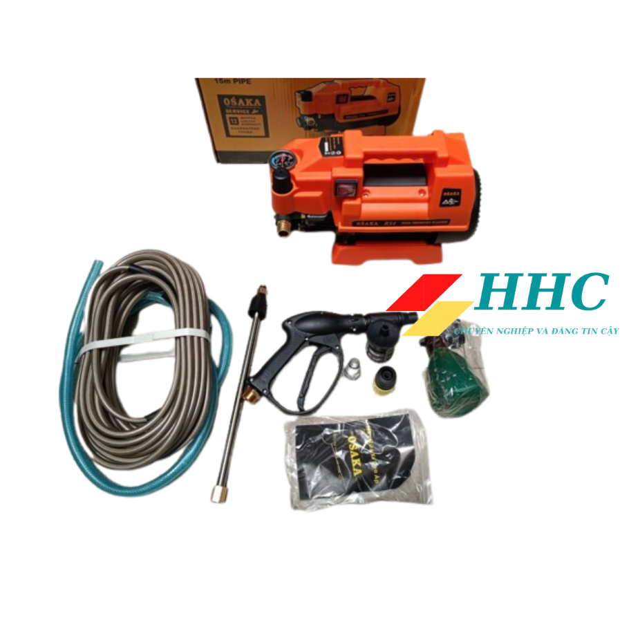 Máy rửa xe chỉnh áp 2800W 20MPA điện 220V OSAKA - RS4 _ dây đồng 100% _ hàng chính hãng _ bảo hành 12 tháng