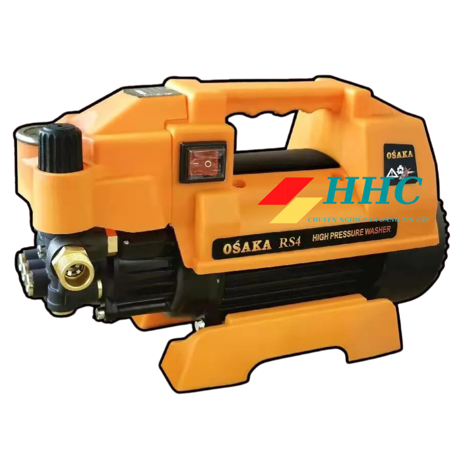 Máy xịt rửa xe cao áp Osaka RS1 - Màu cam - 2400W - Motor cảm ứng từ lõi đồng - Hàng chính hãng