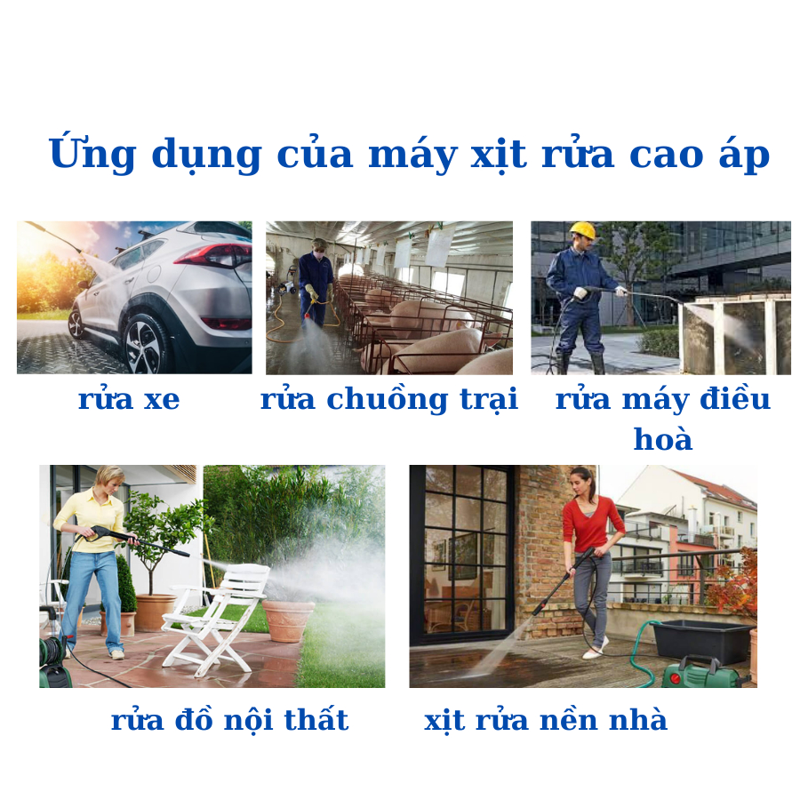 Máy xịt rửa xe có chỉnh áp Zukui Z10