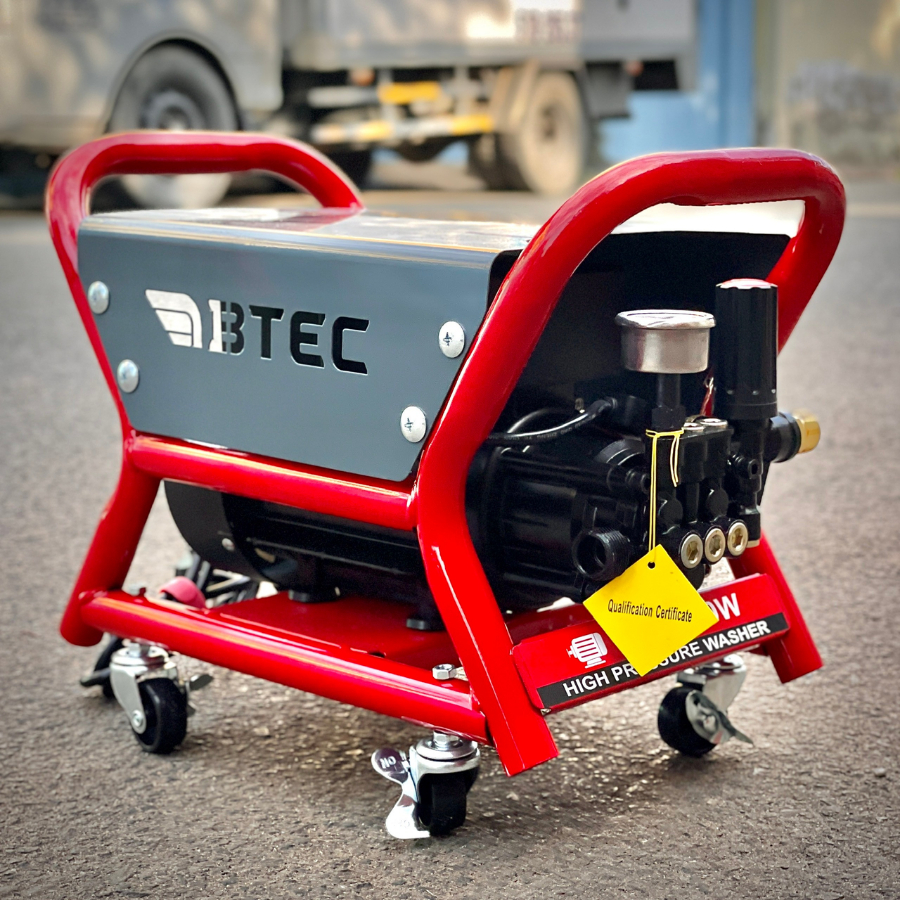 Máy xịt rửa xe BTEC lõi đồng công suất 3500w mẫu mới 2024 - Tặng dây xịt dài 15m