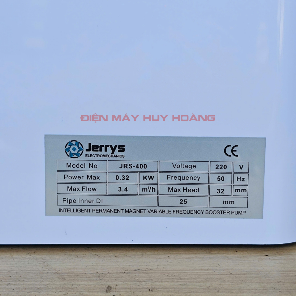 Máy bơm tăng áp biến tần JERRYS 320w không tích áp đường ống, tự động diều chỉnh áp suất