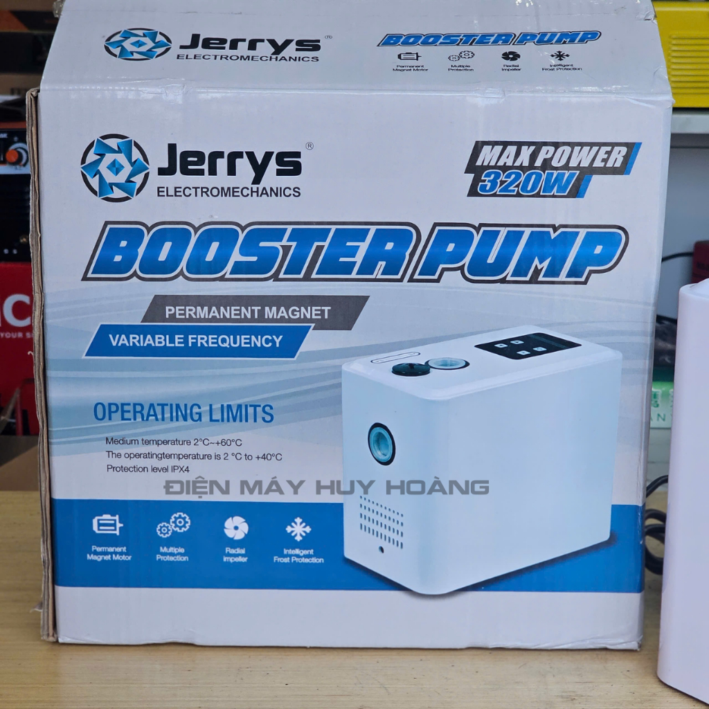 Máy bơm tăng áp biến tần JERRYS 320w không tích áp đường ống, tự động diều chỉnh áp suất