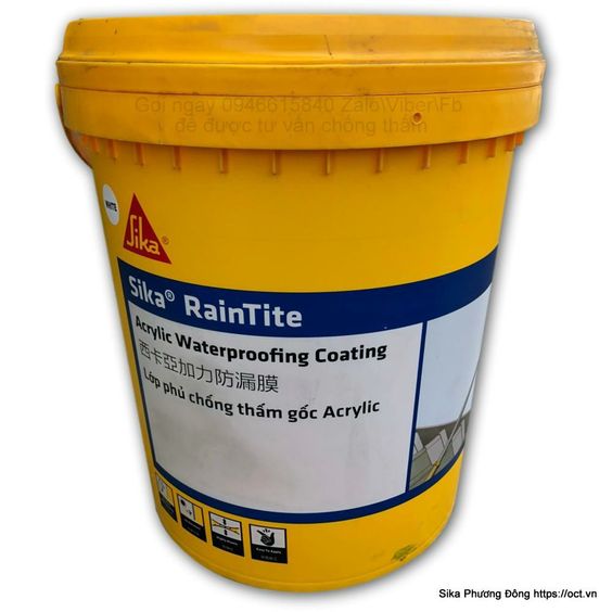 Sơn chống thấm Sika RainTite-20Kg kháng UV