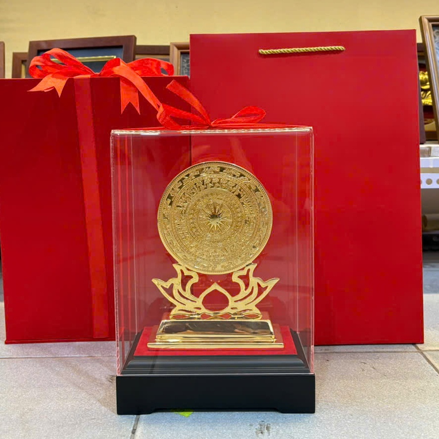 Trống sen mạ vàng nano