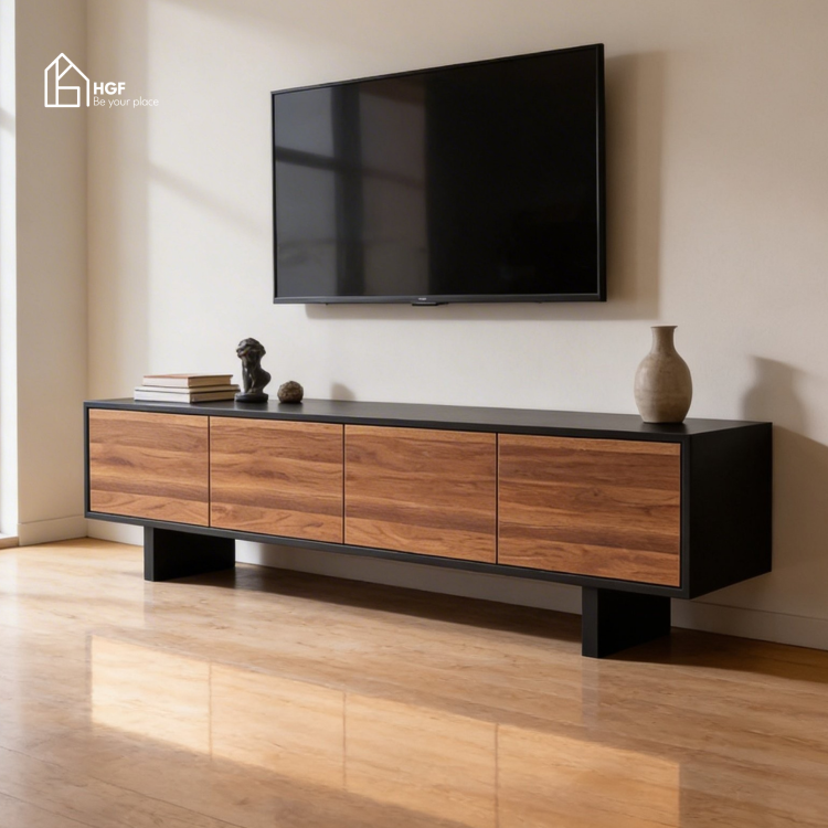 Tủ tivi WISABA HGF 3-4 ngăn kéo, gỗ MDF, 160/180/200x40x50cm, TTV022